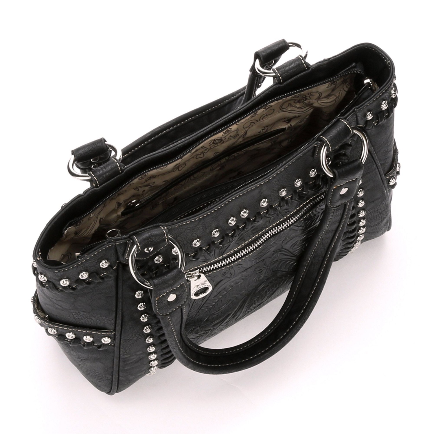 Studded Embossed Bag Seventh Avenue