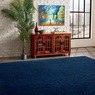 Campbell Shag Rug, Navy, large
