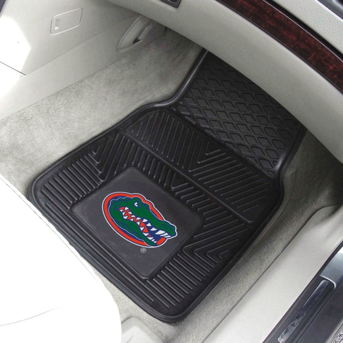 Set of 2 NCAA Vinyl Car Mats, , large
