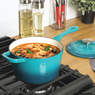 Crock Pot Artisan 3-qt. Enameled Cast Iron Saucepan with Lid, , large