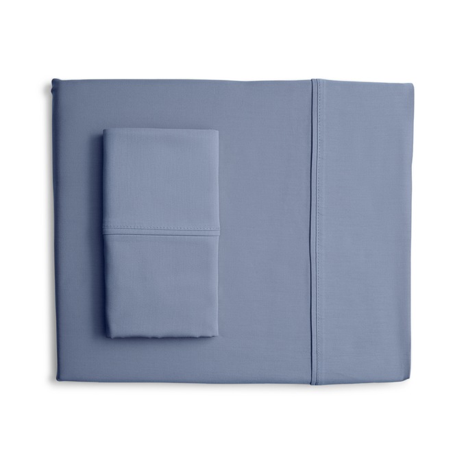 Bed Tite 300-Thread Count Cotton Sheet Set, Slate Blue, large