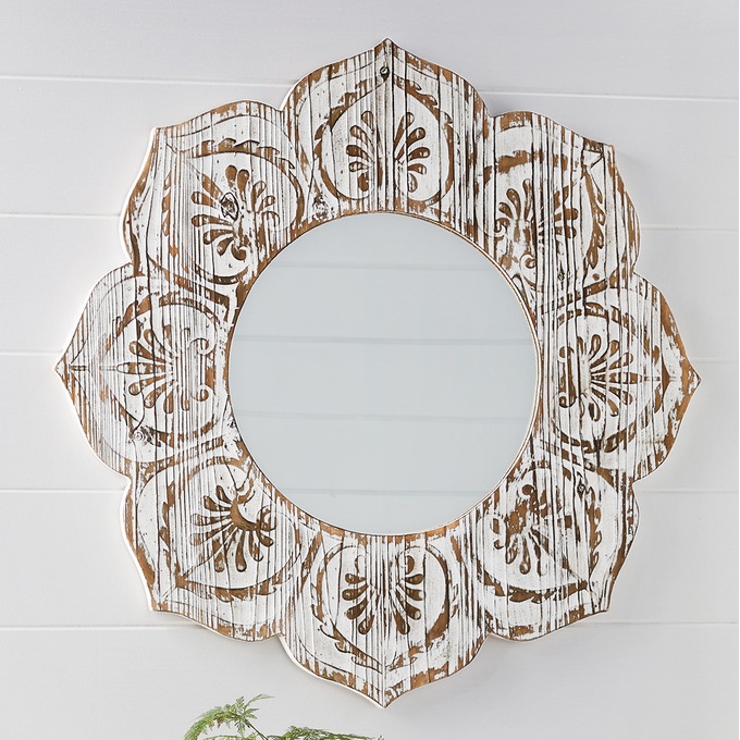 Wall Flower Mirror, , large