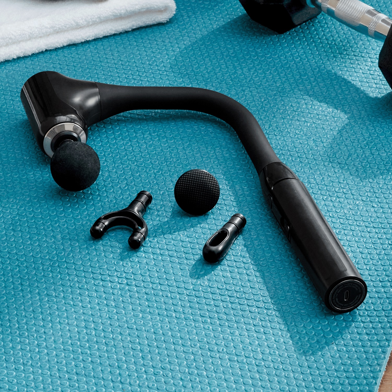 5-Piece Massage Gun With Extended Handle | Seventh Avenue