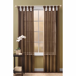 Textured Knotted Tab Top Single Panel, , large