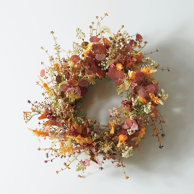 Fall Harvest Wreath, , large