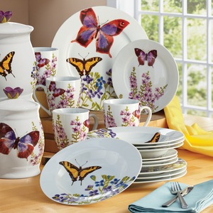 Butterfly Wildflower Dinnerware Set, , large