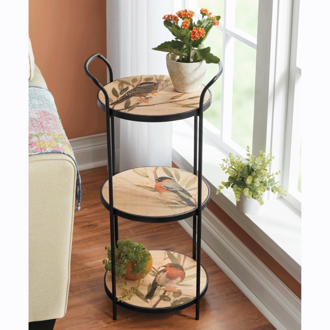 3-Tier Bird Plant Stand, , large