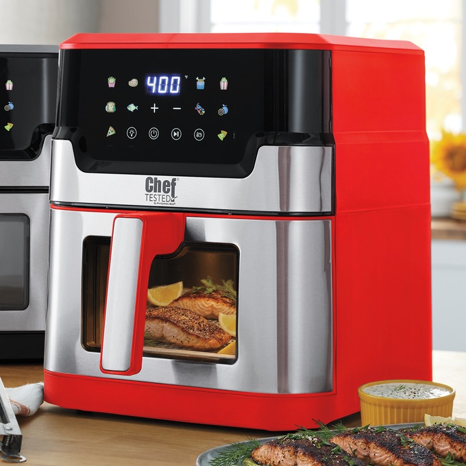 Chef Tested Air Fryer by Wards, Red, large