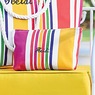 Personalized Striped Pouch, , large