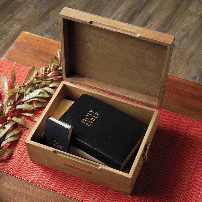Cross Bible Storage Box, , large