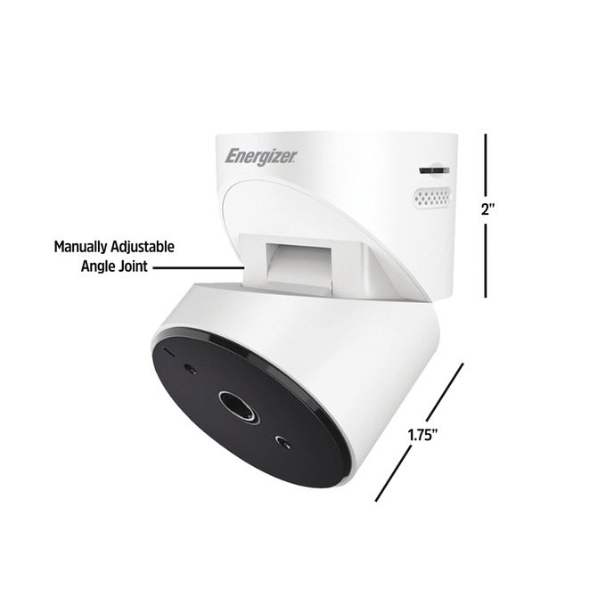 Energizer Smart Garage Door Opener with Camera, White, large