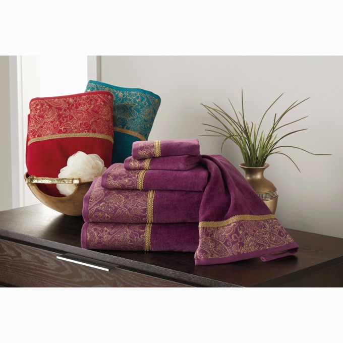 Paisley 6-Piece Towel Set, , large