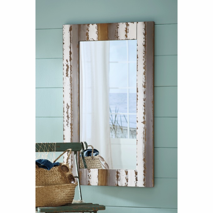 Statement Barnwood Mirror, Multi, large