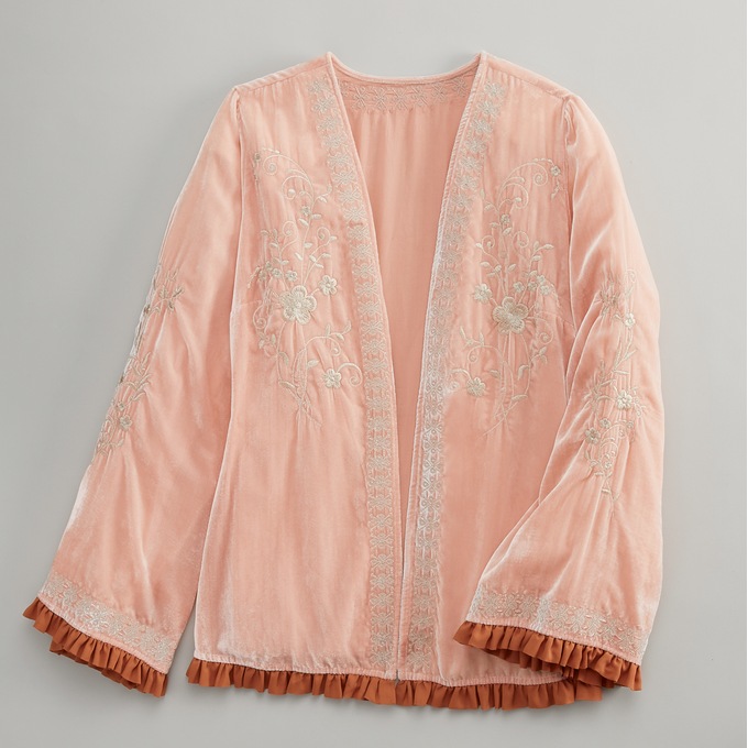 Sienna Velvet Duster, , large