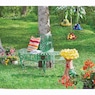 Sunflower Birdbath, , large