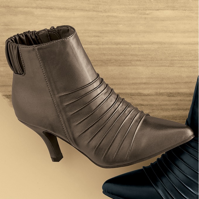 Classique Ruched-Front Bootie, , large