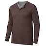 Men's Thermal Cotton-Blend Henley, , large