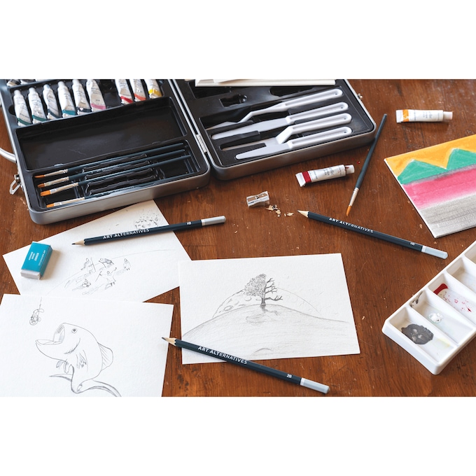 Art Alternatives 60-Piece Acrylic Art Set, , large