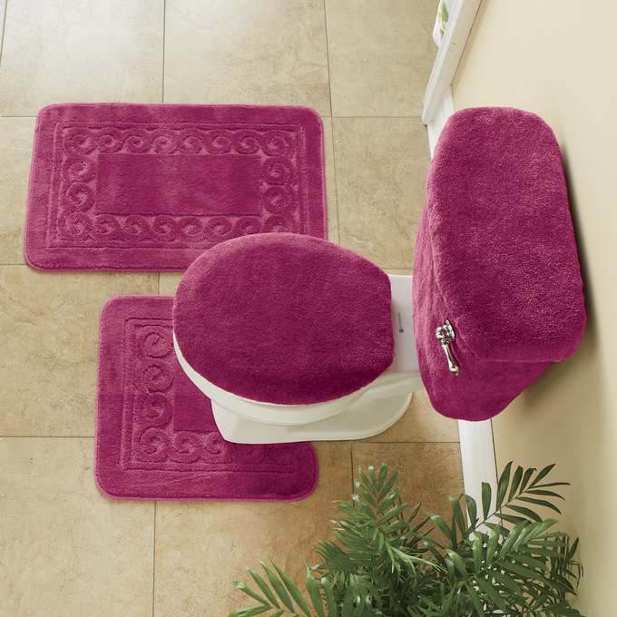 5Piece Scroll Bath Rug Set Seventh Avenue