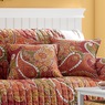 Quilted Furniture Protector and Pillow Cover, Paisley, large