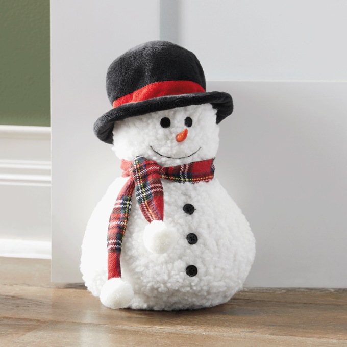 Sherpa Snowman Door Stop, , large