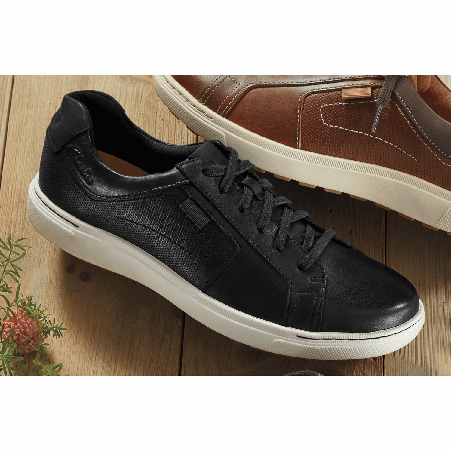 Clarks Leather Mapstone Lace-Up Shoe for Men | Seventh Avenue