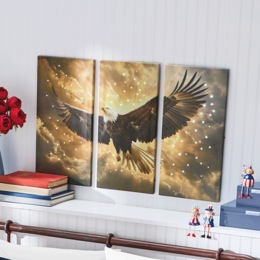 Eagle Lit Triptych, , large