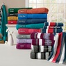 Color Connection Cotton Bath Towel Set, 8 Pieces, , large