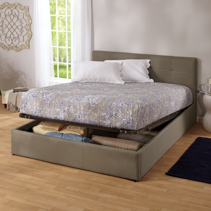 Easy-Lift Queen Storage Bed | Seventh Avenue