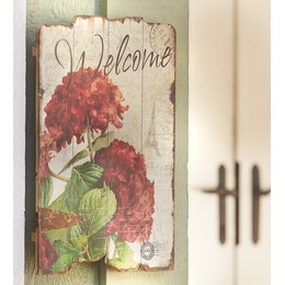 Geranium Welcome Sign, , large