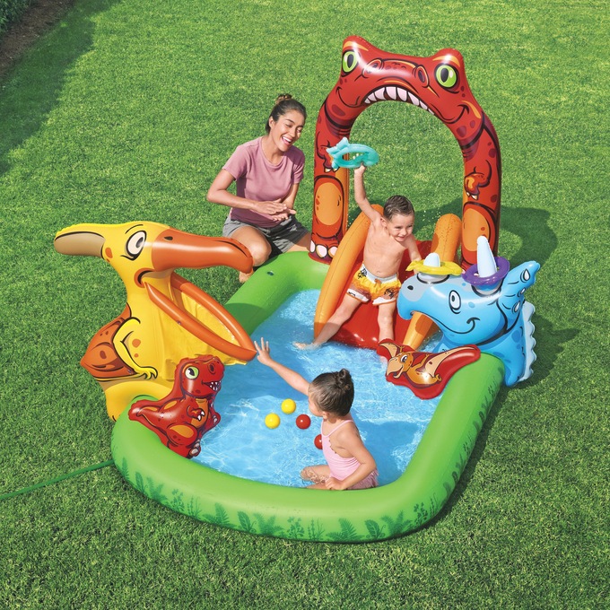 Bestway Jurassic Splash Inflatable Water Play Center, , large