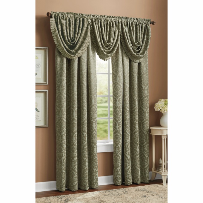 Sutton Pleated Waterfall Valance, , large