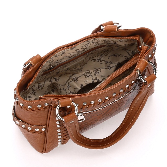 Studded Embossed Bag Seventh Avenue
