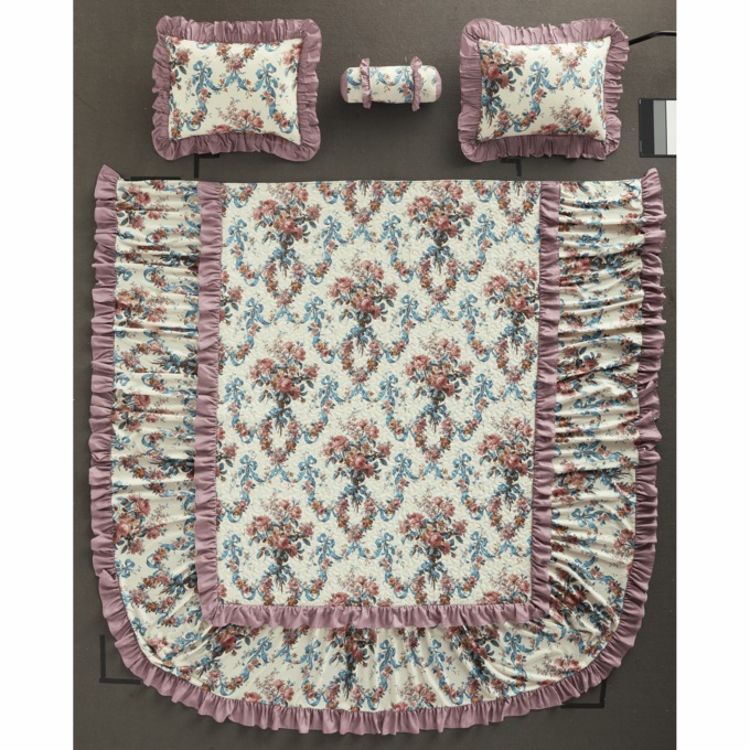 Juliet Skirted Bedspread Set, , large
