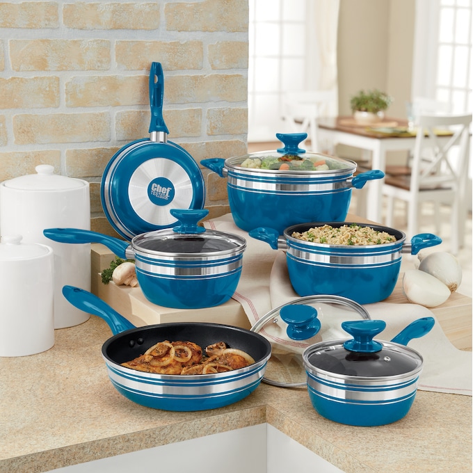 10-Piece Chef Tested® Banded Cookware Set | Seventh Avenue