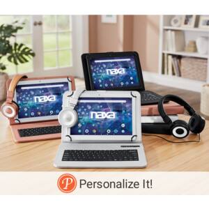 Naxa 10" Tablet with Keyboard and Headphones, , large