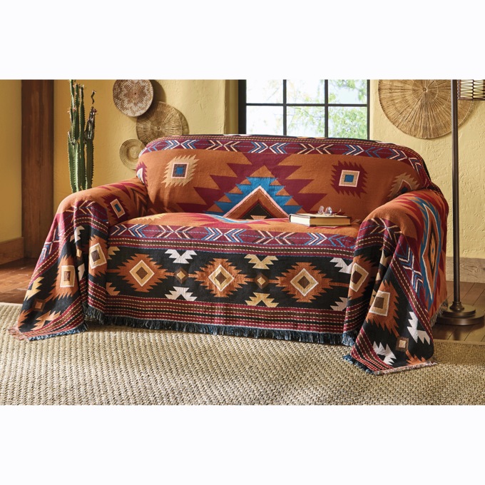 Sadie Tapestry Furniture Throw, , large