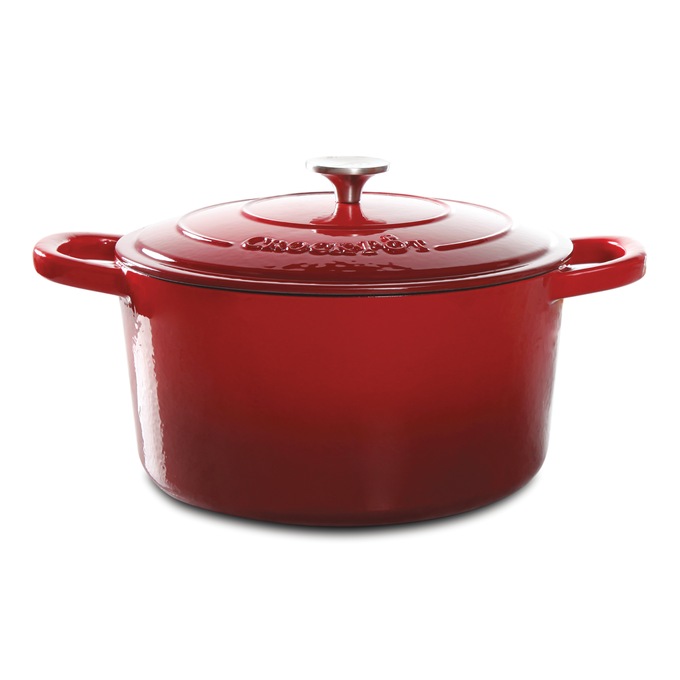 Crock Pot Artisan 7-qt. Enameled Cast Iron Round Dutch Oven with Lid, , large