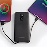 10,000mAh Portable Power Bank with Built-In USB-C, Micro USB and Lightning Cables, Black, large