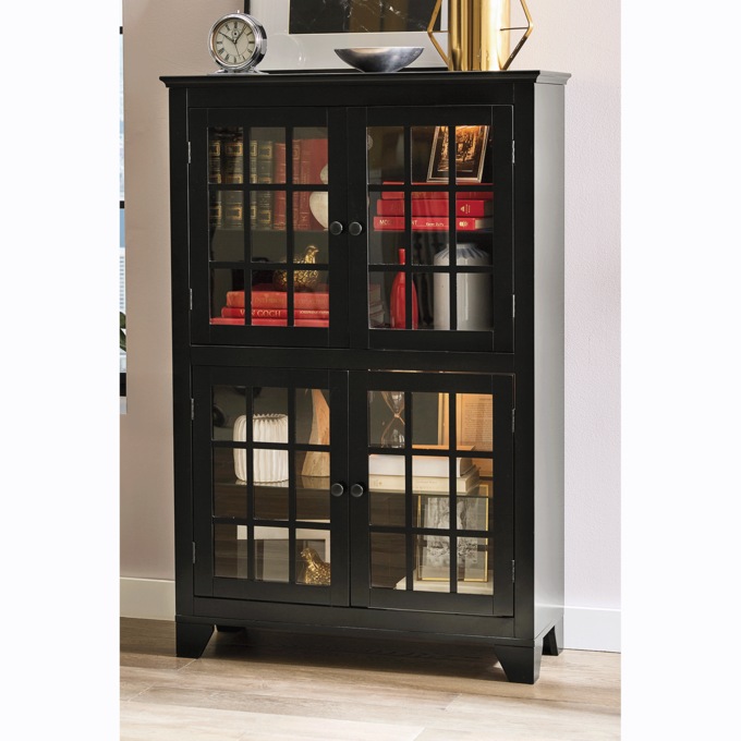 Lit Double Curio Cabinet, , large