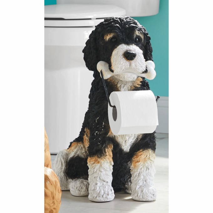 Dog Toilet Paper Holder, , large