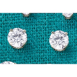 Lab-Grown Diamond 14K Gold Solitaire Post Earrings (.50 CTTW), , large