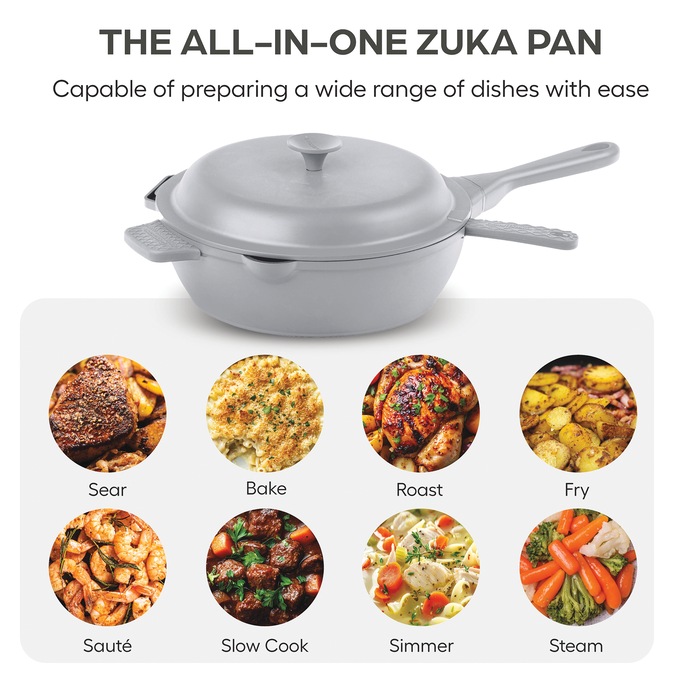 Granitestone 10" Zuka Pan, Gray, large