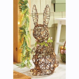 Lit Rattan Rabbit, , large