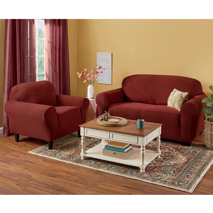 Hudson Stretch Slipcover, , large