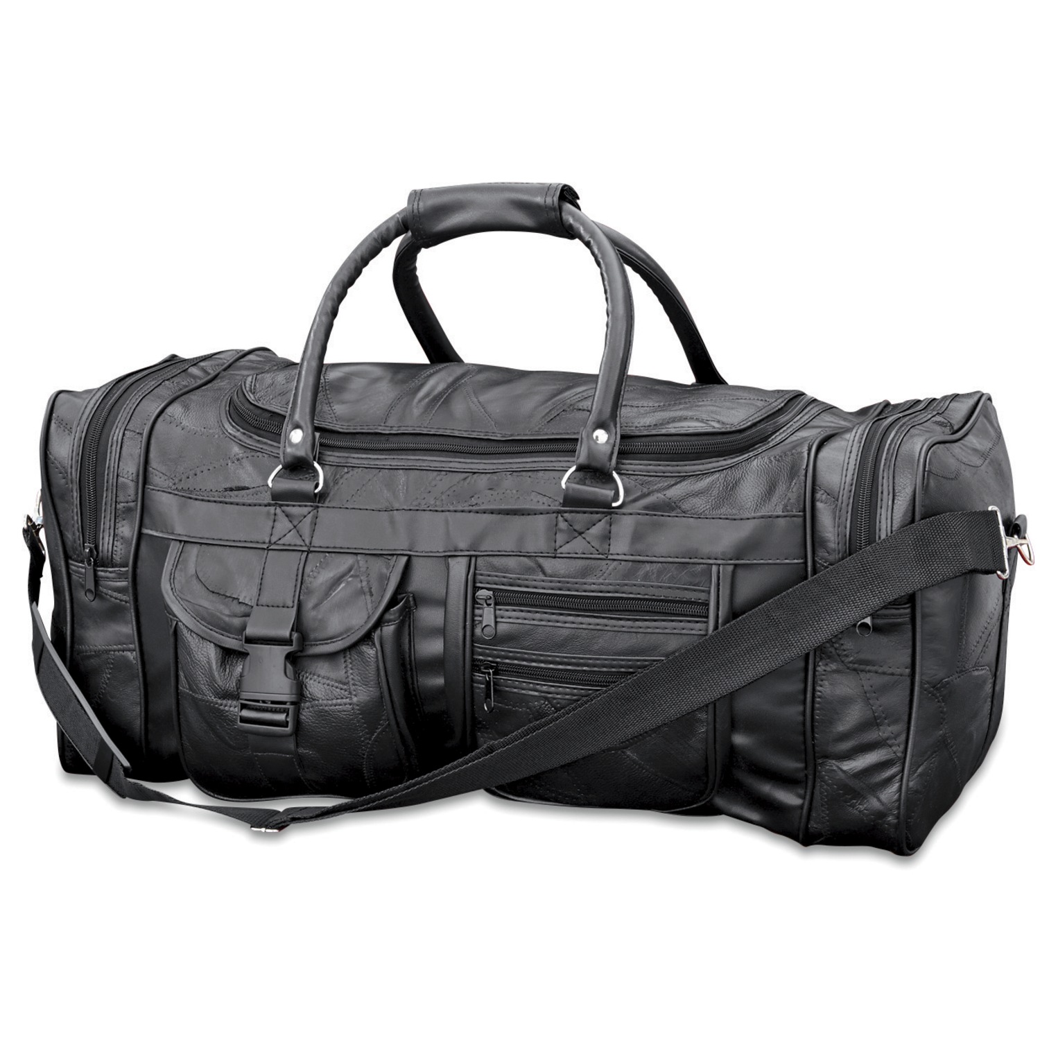 Patch Leather Duffle Bag Seventh Avenue