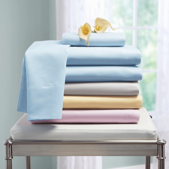 1200-Thread Count Sheet Set, Silver, large