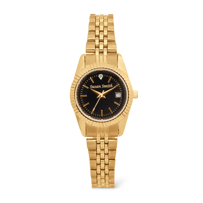 Men's or Women's Personalized Watch with Diamond Accent, , large
