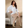 Lucinda Sequin Legging, Taupe, large