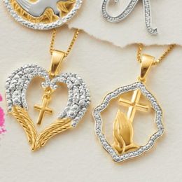 Diamond Faith Pendant, , large